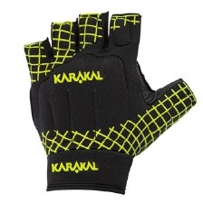 Karakal Pro Hurling Glove (Black Yellow) Left Hand Junior Medium